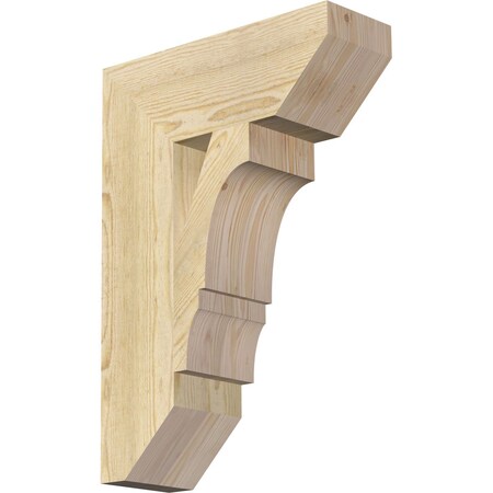 Ekena Millwork Balboa Slat Rough Sawn Bracket, Douglas Fir, 6"W x 18"D x 26"H BKT06X18X26BOA06RDF